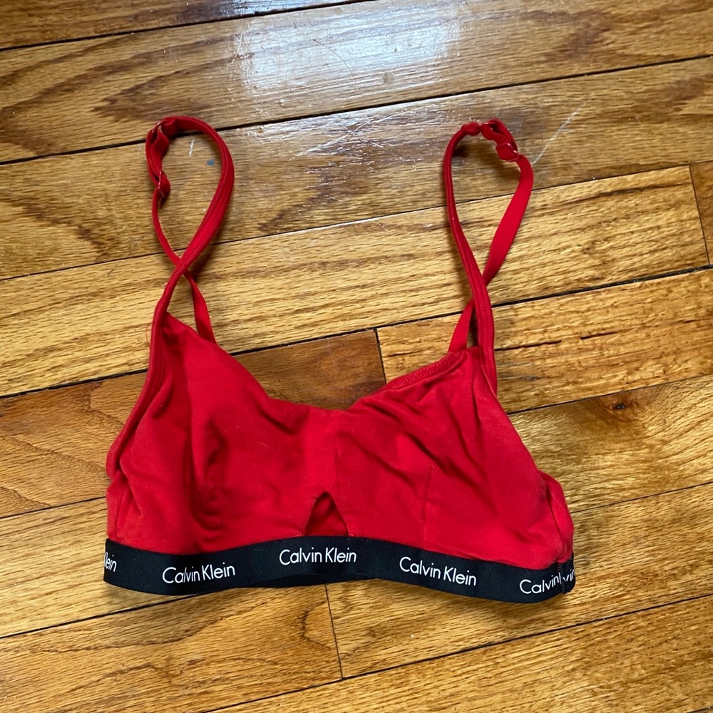 Calvin Klein cut out bra